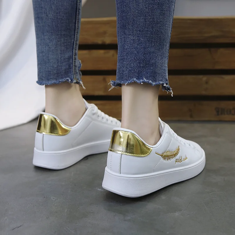 

Spring 2019 New White Women's Shoes Student Leaves Shoes Women's White Shoes Sneakers Women