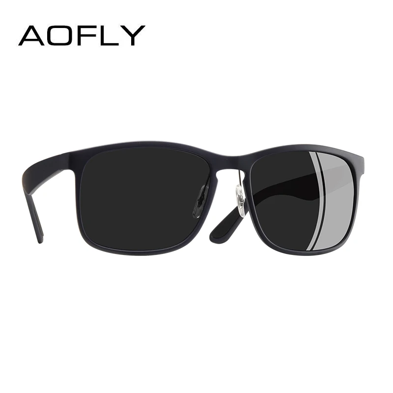 C1Black AOFLY, фирменный дизайн, поляризационные солнцезащитные очки, мужские, для вождения, солнцезащитные очки, покрытие, очки для рыбалки и вождения, мужские очки, UV400, очки AF8121 - Цвет линз: C1Black