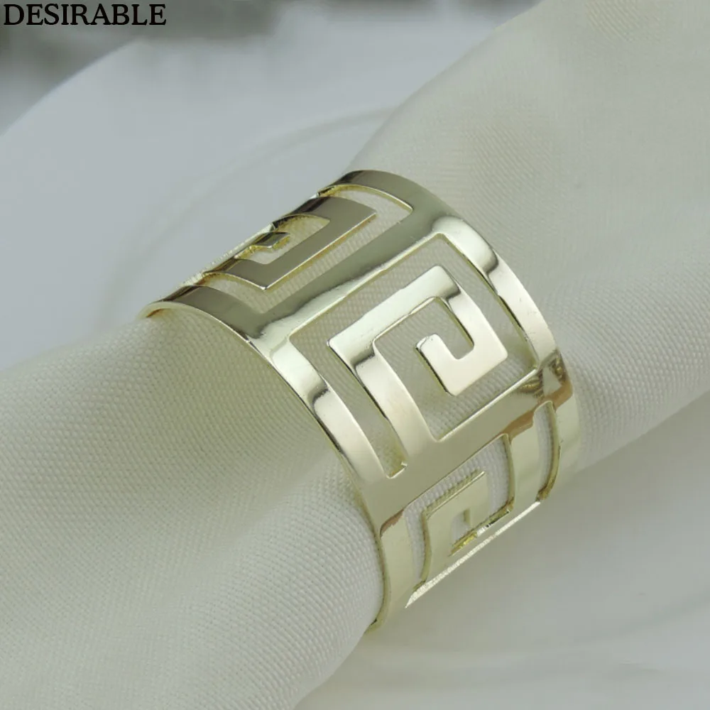 10 шт./партия модное кольцо Металлическое для салфетки ОБЕДЕННЫЕ принадлежности