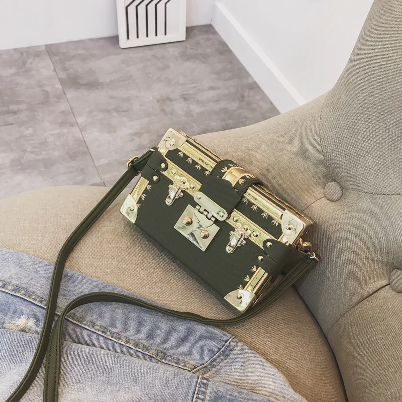 Женская коробка маленькая квадратная сумка через плечо с цепочкой сумки и