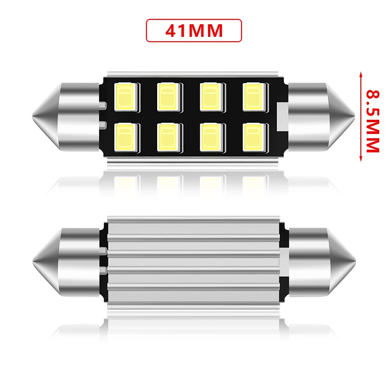 Автомобильный светодиодный светильник CANbus 2 шт. 31 мм 36 39 41 C5W C10W 2835 8 SMD 12