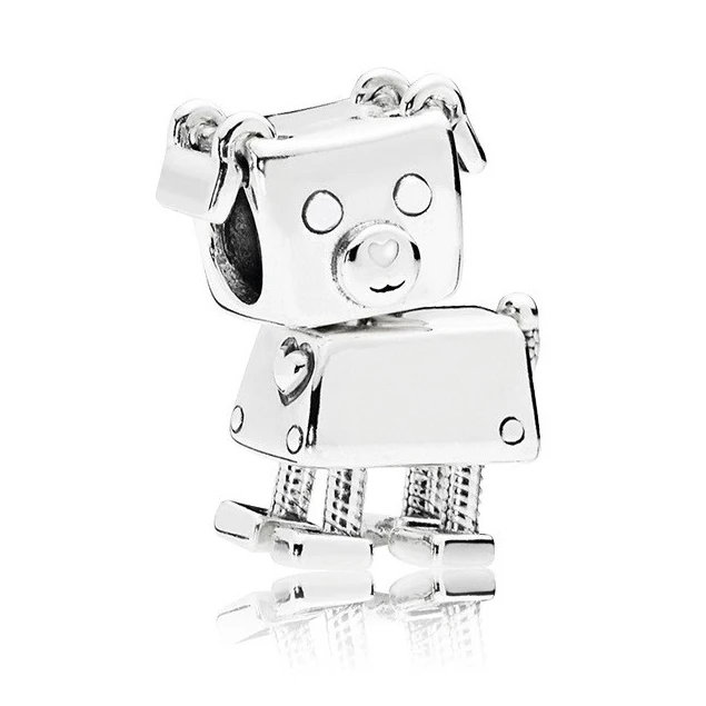 Белла лучший друг собака Бобби робот талисманы Fit Pandora браслет ожерелье для