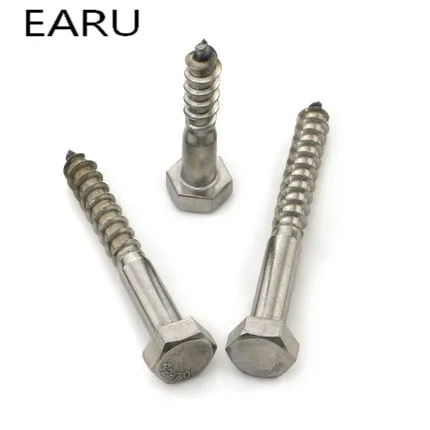 304 Саморезы Из Нержавеющей Стали с внешней шестигранной головкой DIN571 стандартные