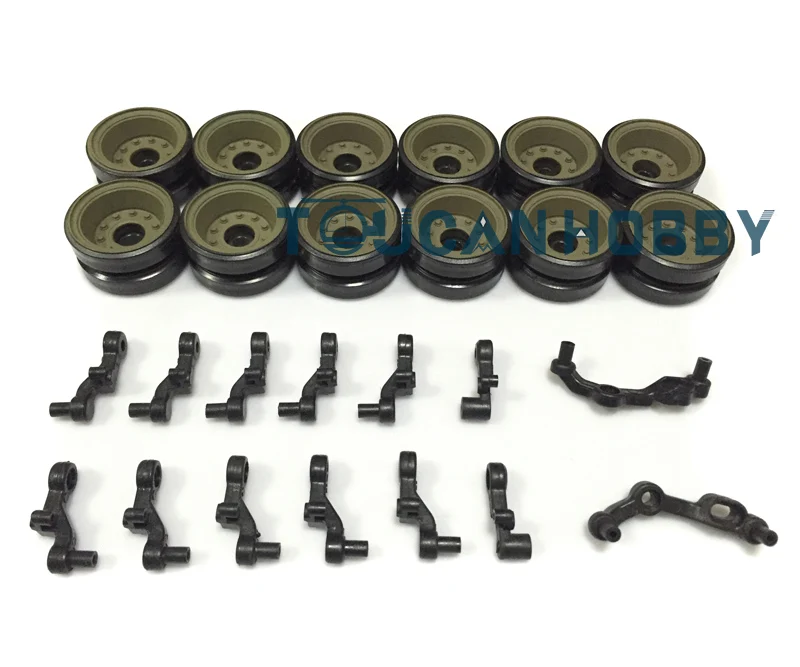Henglong 1/16 пластиковые дорожные колеса подвесная штанга M26 RC Tank 3838 TH00218|plastic wheel|henglong rc