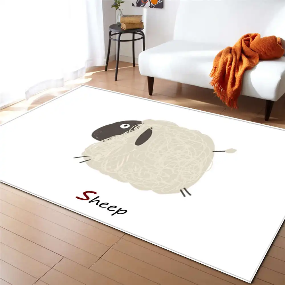 Мультяшные милые ковры с животными детские игровые коврики для спальни мягкие