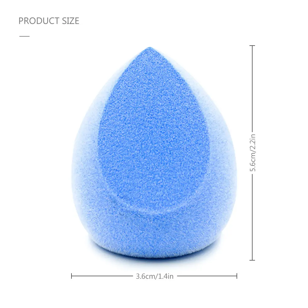1 шт. синяя губка для макияжа не латексная микрофибра пушистая поверхность легко
