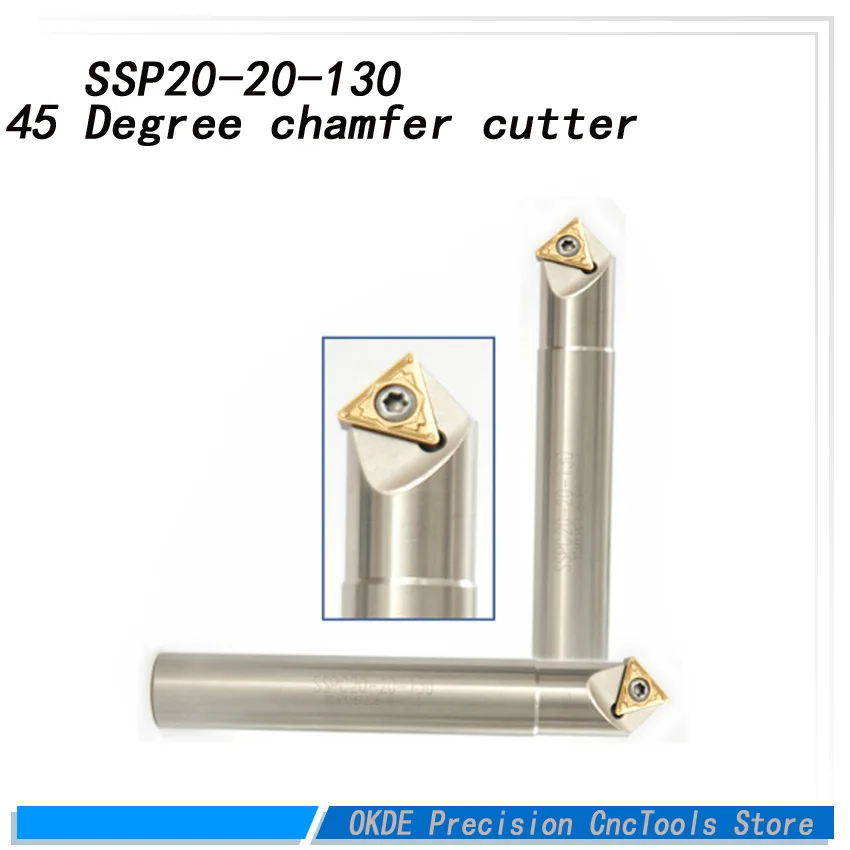 SSP 20 130 45 градусов Insertable лицевая мельница для TCMT16T308 фаски Резак CNC станок нож