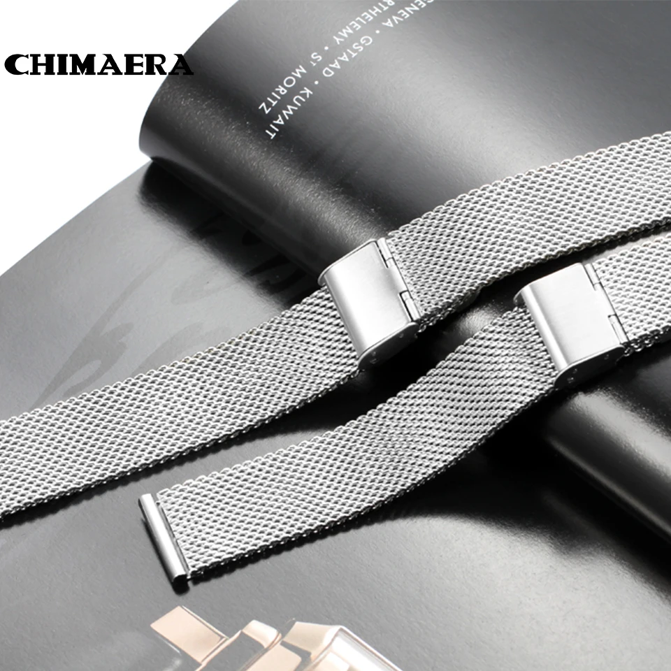 Ремешок для часов CHIMAERA из нержавеющей стали сетчатый