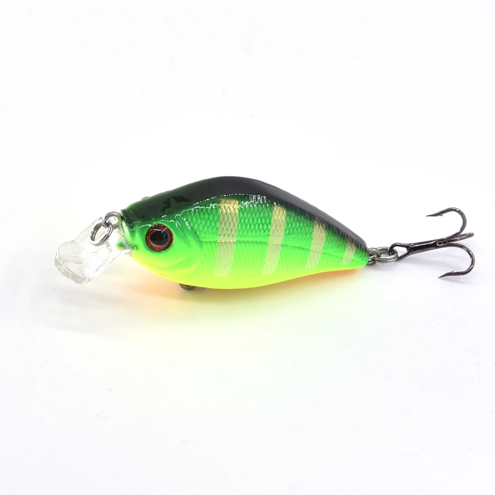 Makebass Crankbait рыболовные приманки бас искусственный воблер, твердая приманка дайвинг с неглубоким погружением рыболовные снасти форель Окунь и т. д. 2 дюйма/0,3 унций