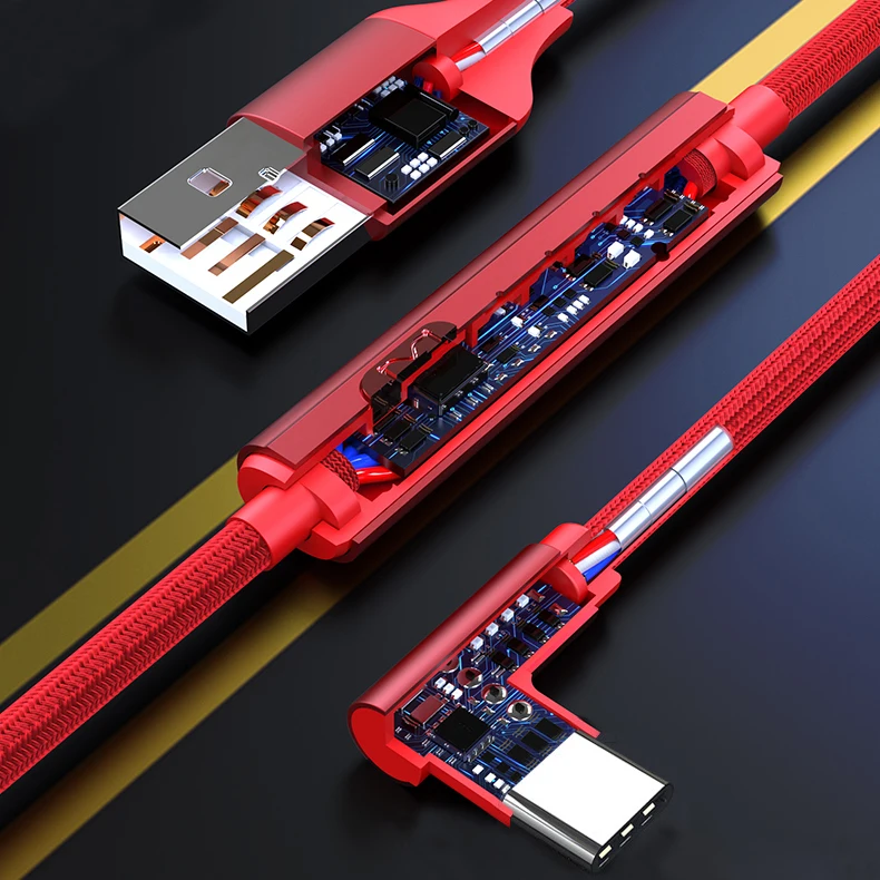 USB-кабель Ranboda с таймером и нейлоновой оплеткой 2 м 3 1 дюйма | Мобильные телефоны