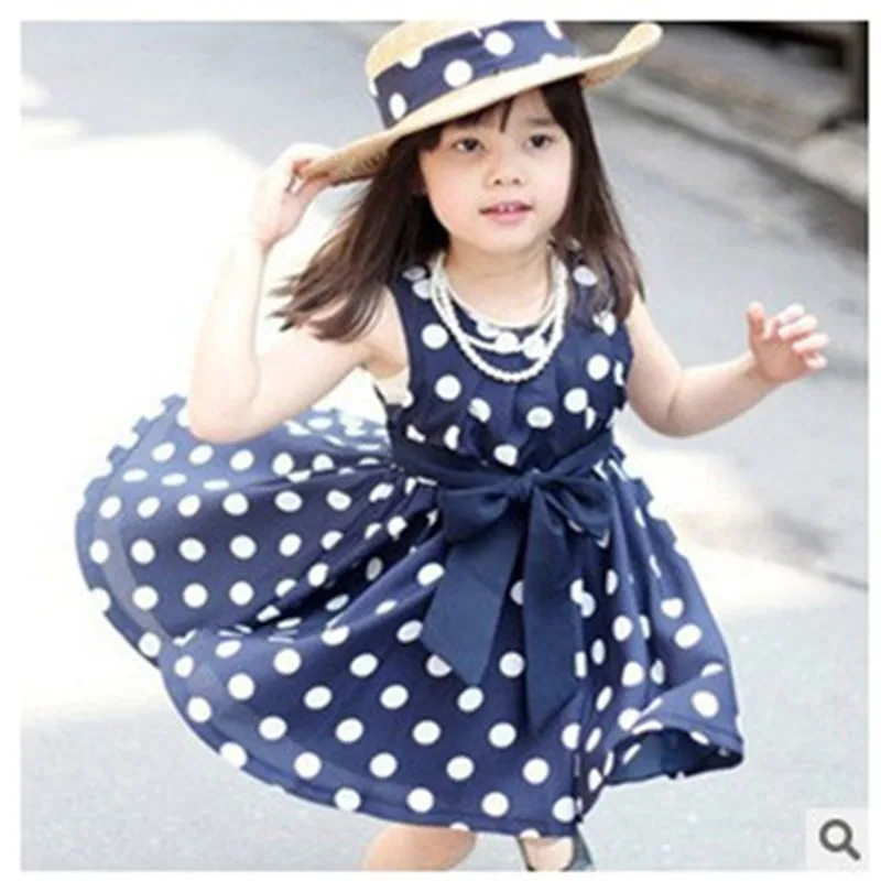 Новинка 2019 детская одежда для девочек детское платье с бантом и оборками без