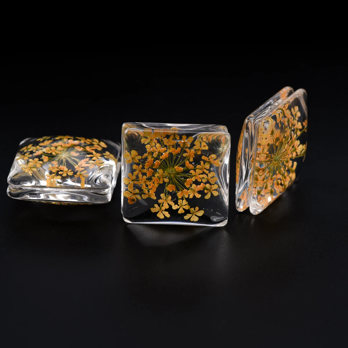 Высушенный цветок в стеклянной бусине 20 # без крючка бусины ручной работы и