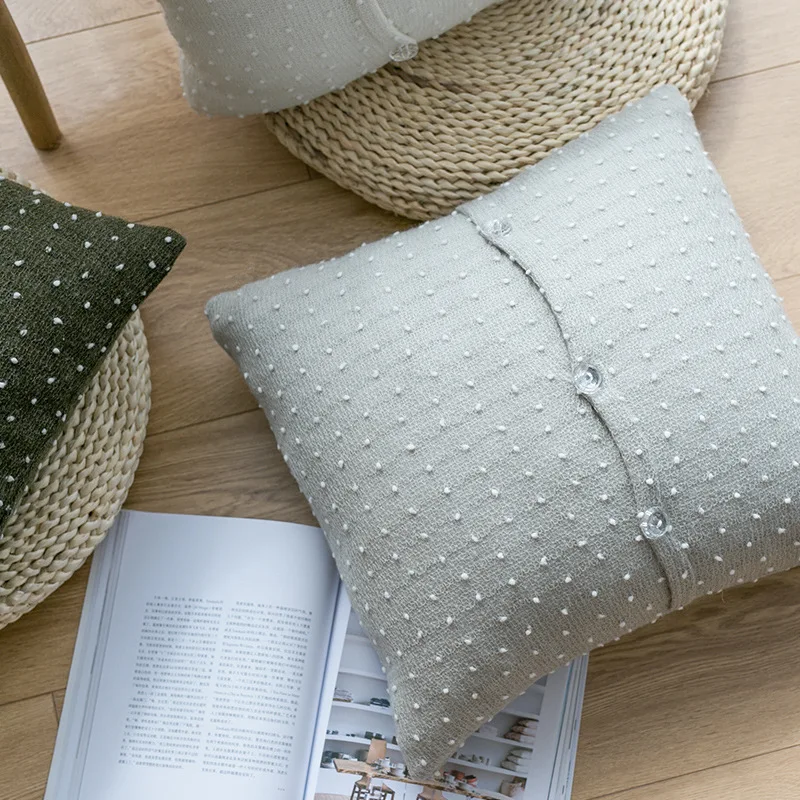 Зимние шерстяные вязаные Чехлы для подушек со звездами/наволочки от Freelove