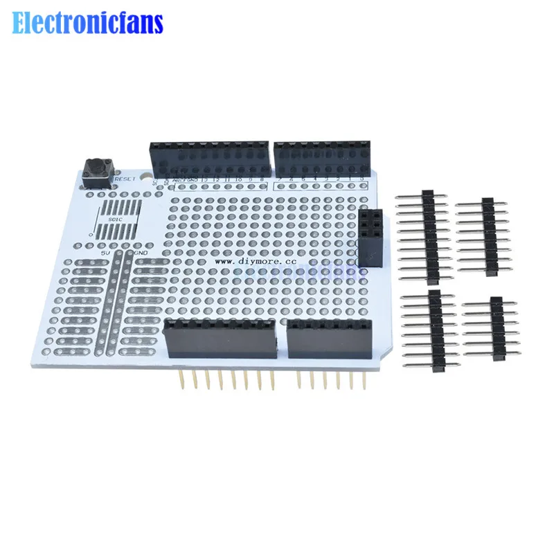 Прототип PCB Плата расширения макет макетная плата модуль Protoshield для Arduino UNO R3 один Diy комплект новейший