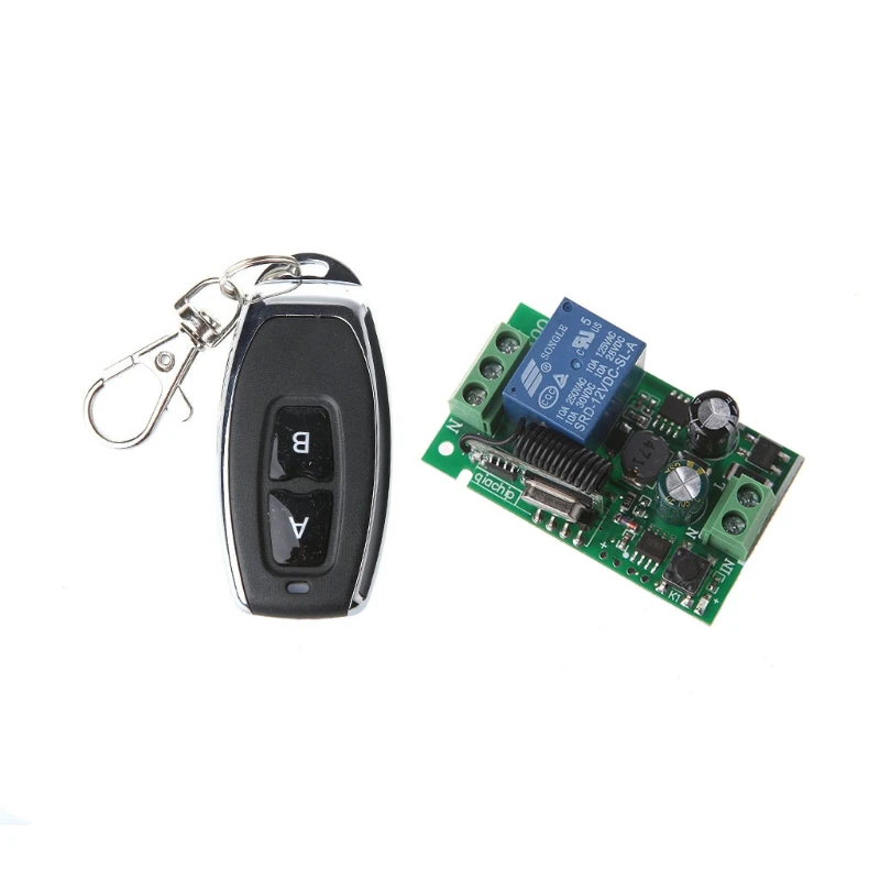 

AC 220V 1CH RF 433MHz Wireless Remote Control Switch Learning Code 1 Relay Lamp Light Controller