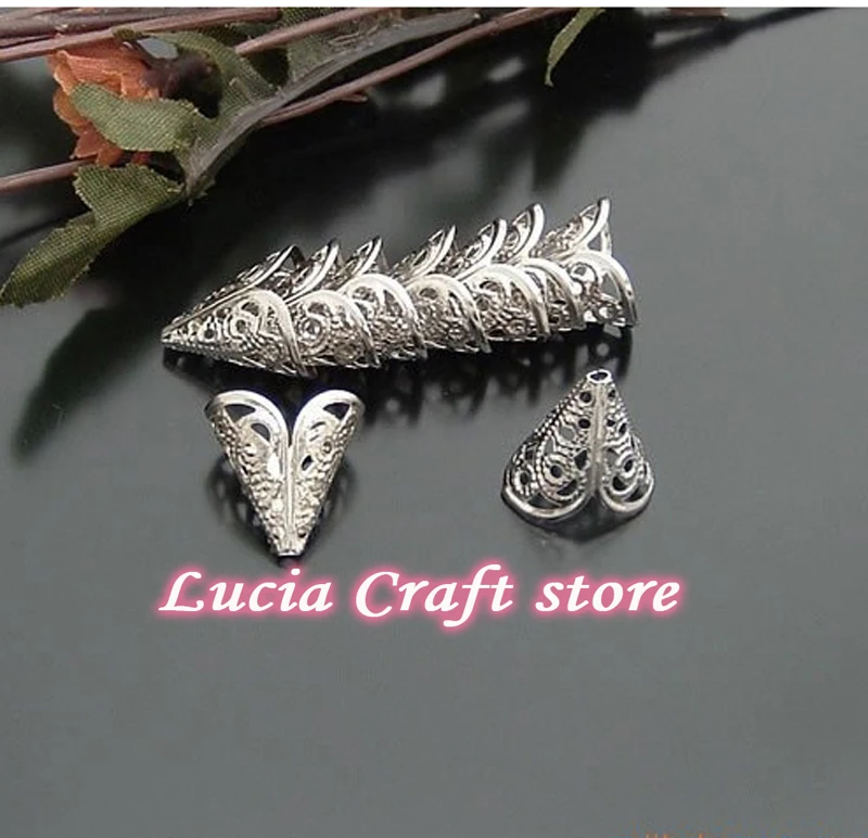 Продажа Lucia crafts 16*11 мм серебро/золото 24 шт винтажный металлический цветок torus