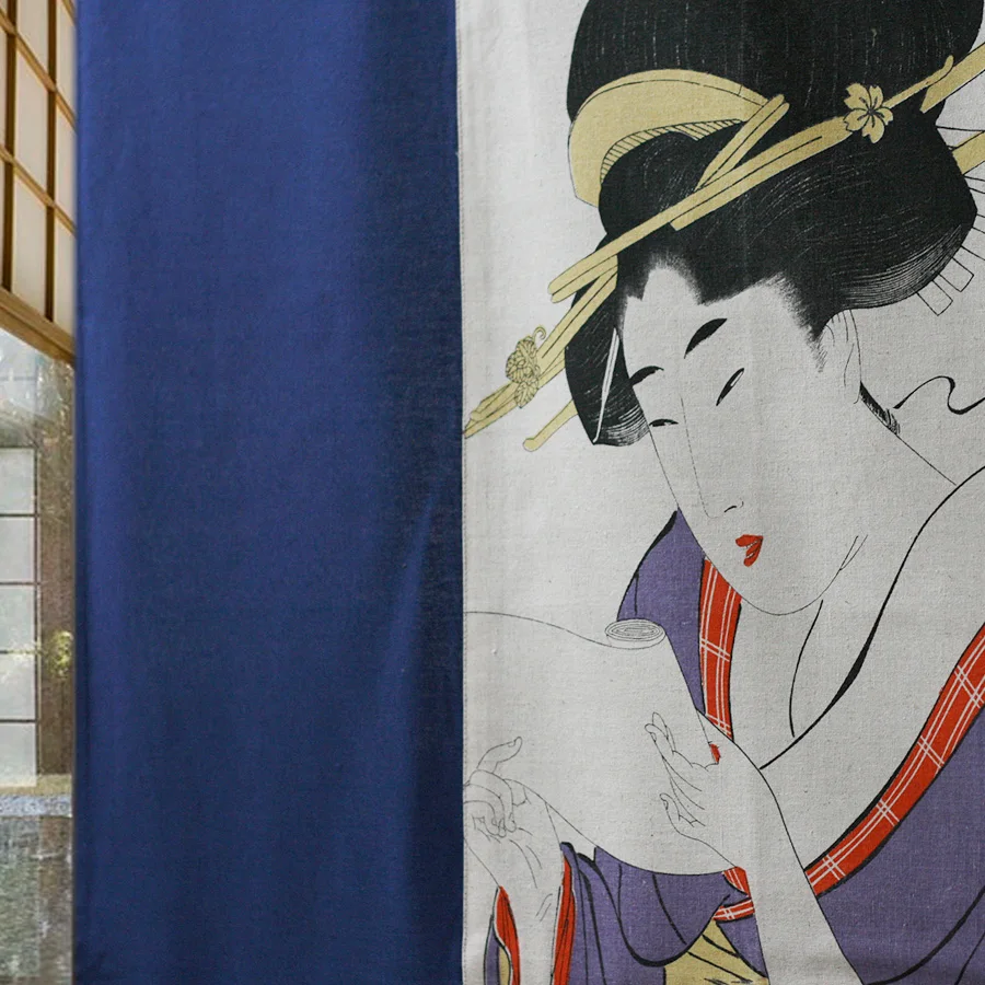 

Милые занавески в японском стиле, перегородка, занавеска, ткань, дверная висячая занавеска, японская красота, занавеска для двери горничной