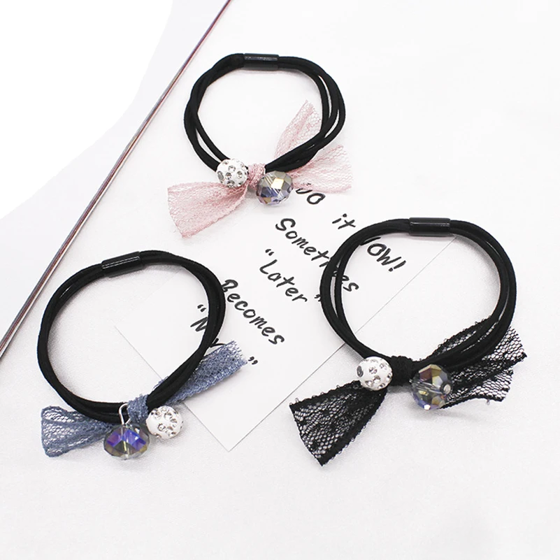 2018 кружевная лента аксессуары для волос модные детские резинки девочек