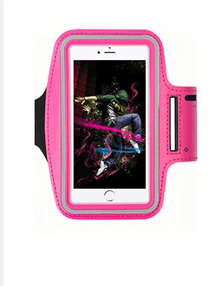 pink1 Новые сумки для бега для мужчин и женщин, нарукавная повязка с сенсорным экраном для сотового телефона, чехол для телефона, спортивные аксессуары для смартфона 7 Plus - Цвет: pink1