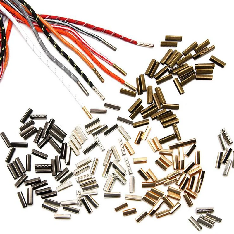 

End Caps Clasps Fit Leather Cord Fold Over Crimp Cord Ends Connector For shoes cord waist cord Making Accessories 500 pcs/lot