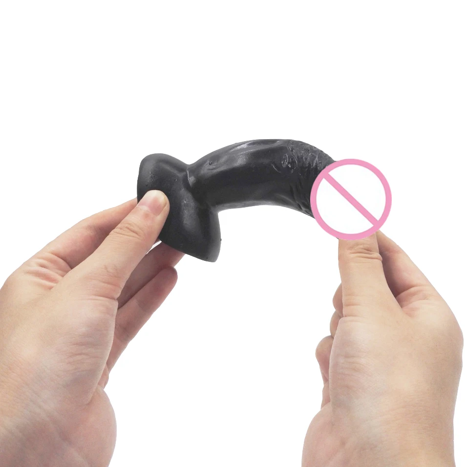 Реалистичные черные силиконовые мини фаллоимитаторы camaTech 11 см/4 3 дюйма