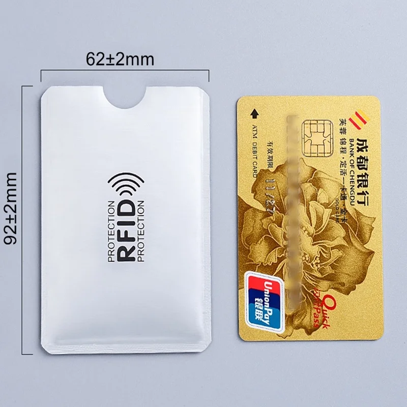 5 шт. Анти Rfid Блокировка ридер замок банк держатель для карт ID банковский чехол