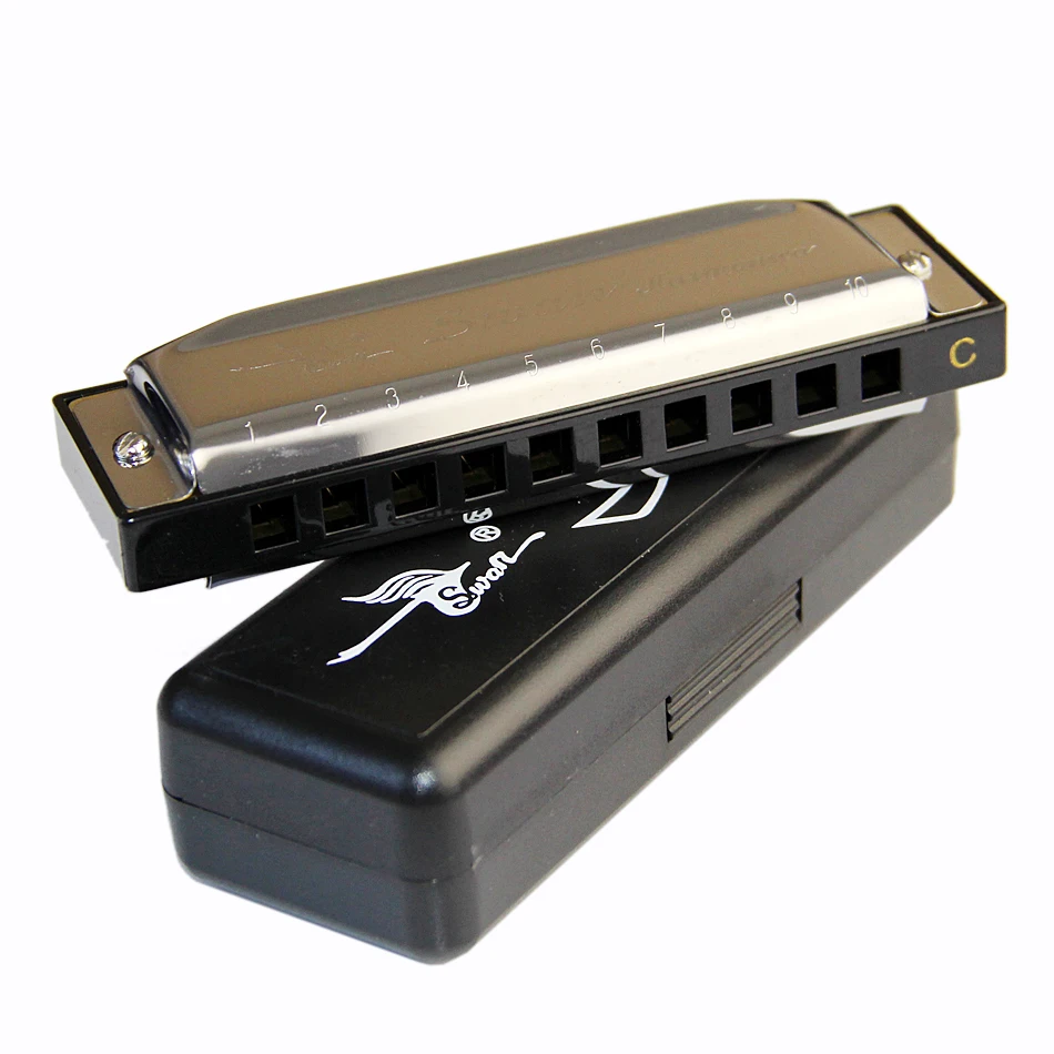 SW1020 C Ключ 10 отверстий Губная гармошка для блюза