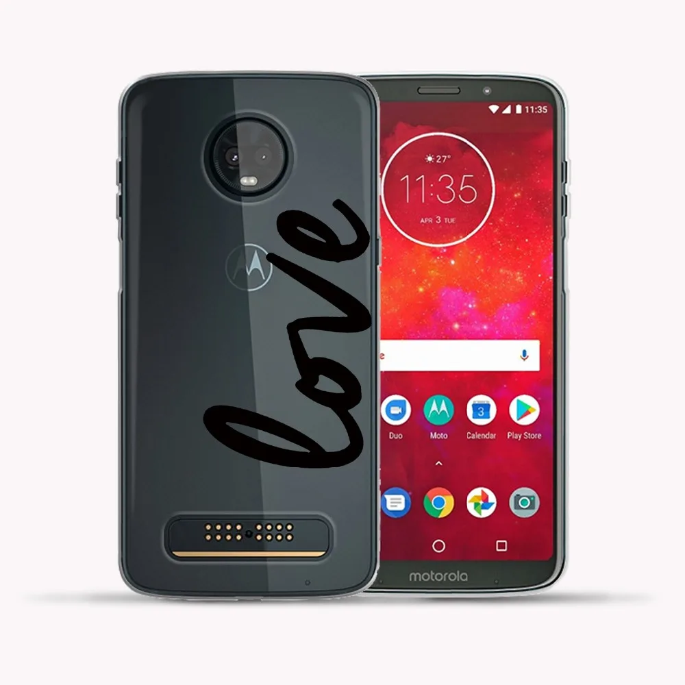 Мягкий чехол из ТПУ для Motorola Moto Z3 Play Бабочка Тинкер колокольчик олень телефона