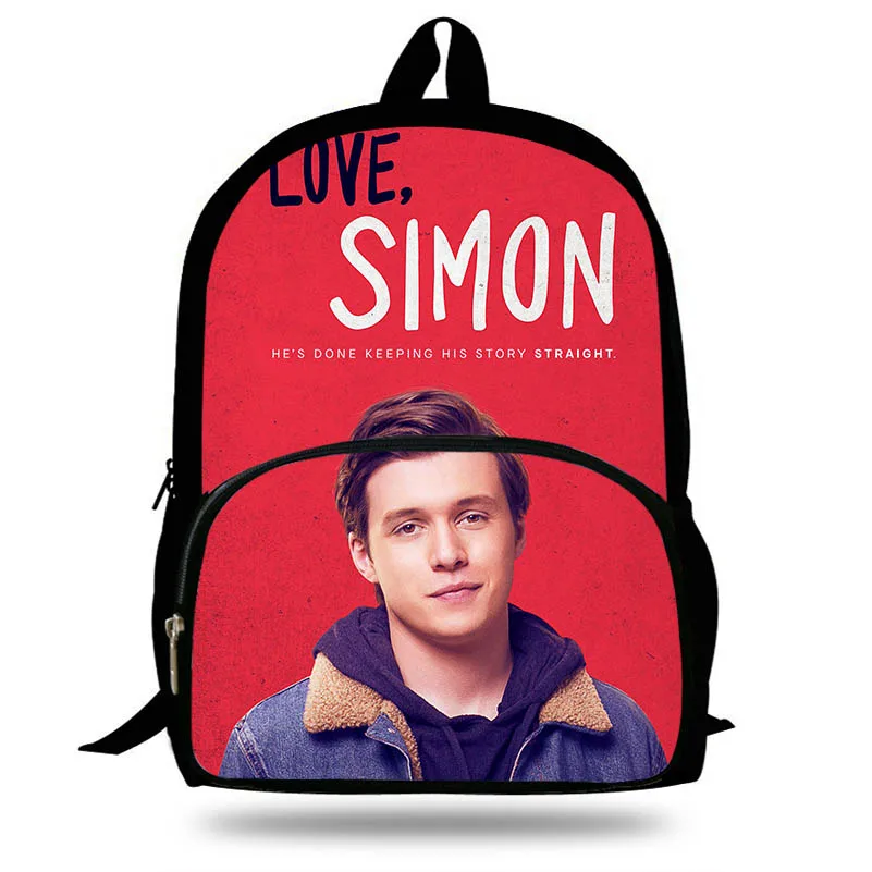 Классический рюкзак с надписью Love Simon для детей школьные сумки мальчиков и