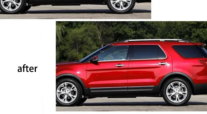 Lsrtw2017 304 нержавеющая сталь окна автомобиля планки для ford explorer 2012 2013 5