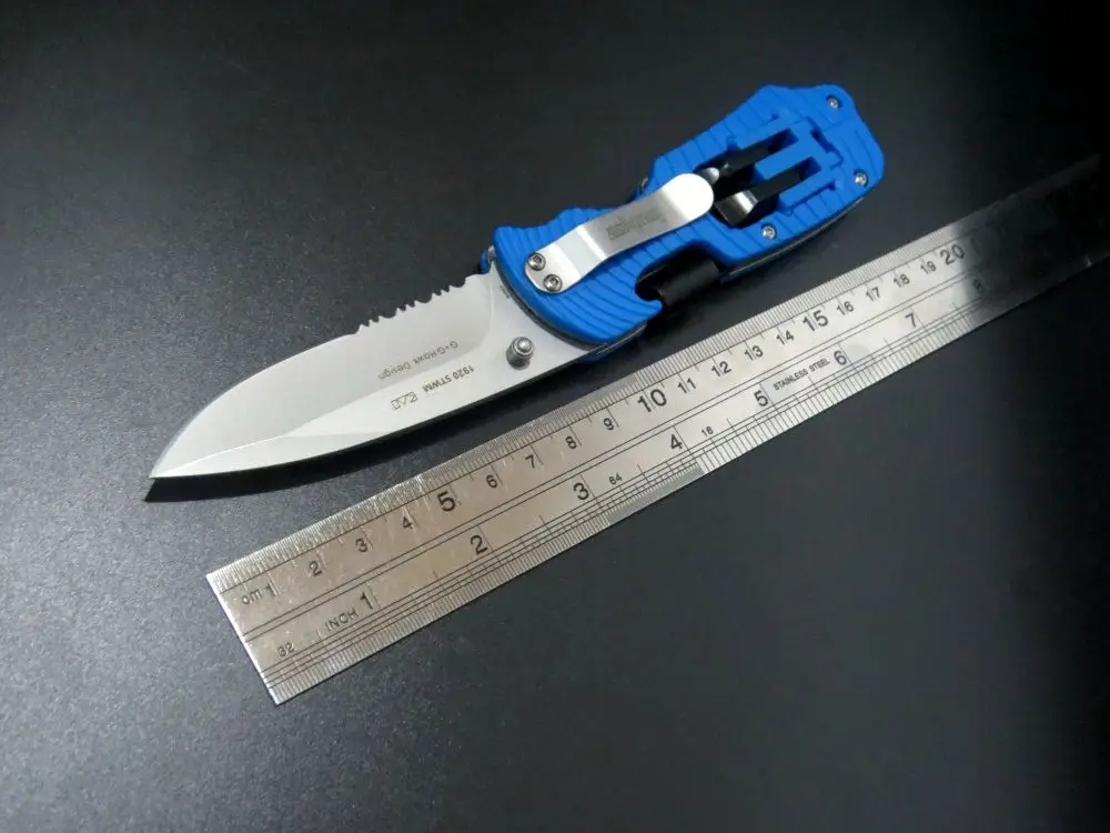 ZZSQ высокое качество EDC инструменты 1920 8Cr13MOV нож со складным лезвием резиновая