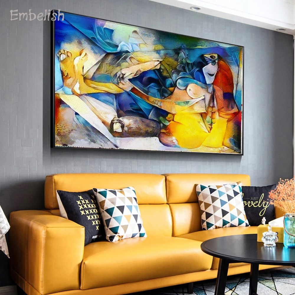 

Embelish 1 Pieces Abstract Famous Artworks By Picasso Home Decor Wall Art Posters HD Print Canvas Paintings Living Room Pictures