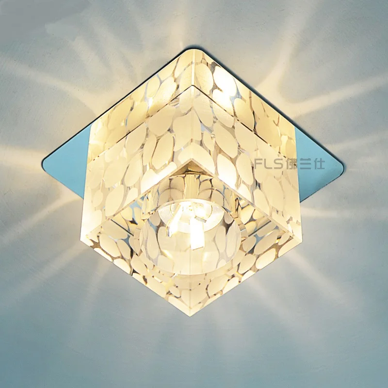 Новый современный минималистский светодиодный Кристалл лампы проход крыльцо