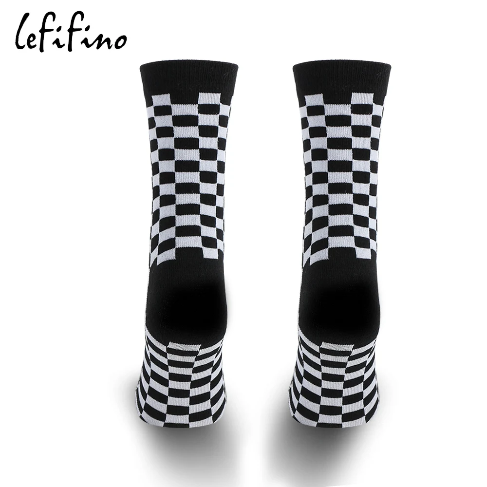 Модные женские шахматные носки в Корейском стиле Харадзюку стильные