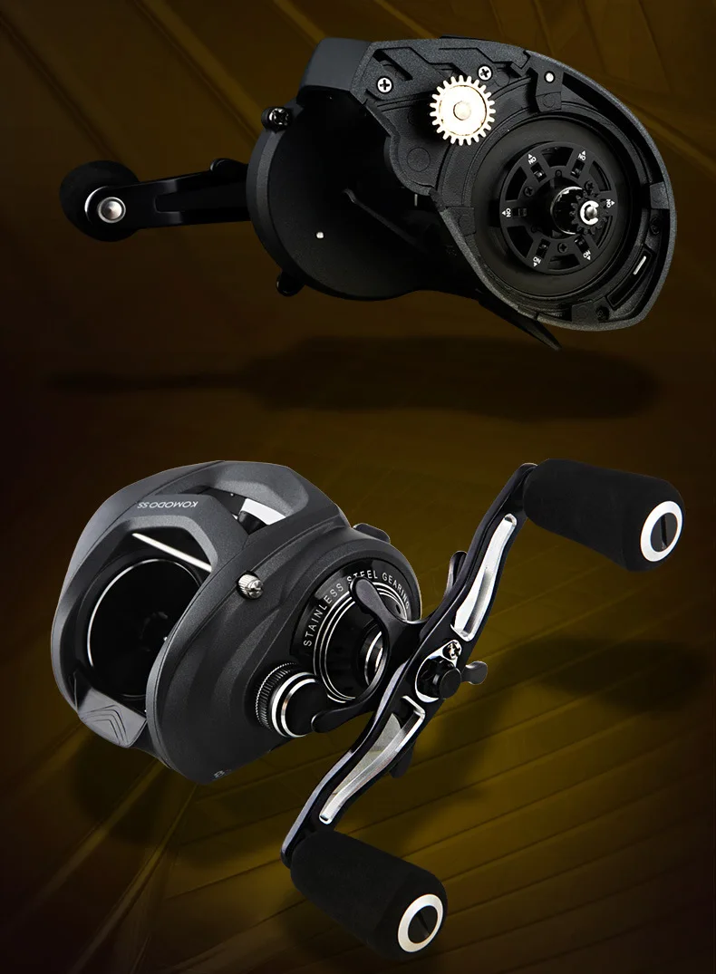Катушка для baitcasing OKUMA, полностью алюминиевый сплав, 8BB 6,3: 1, подшипник, быстрая скорость, линия намотки, проволока, катушка для медленного отжима, катушка для Baitcast