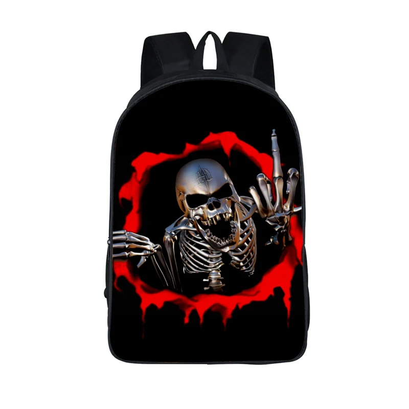 16 YD31 Крутой рюкзак Grim Reaper для мужчин и женщин, рюкзак Azrael Skull, рюкзак для детей, школьные сумки для подростков, девочек, мальчиков, рок рюкзаки - Цвет: 16 YD31