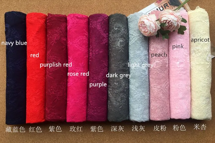 Красивая кружевная ткань для ресниц Цвета: темно-синий красный черный белый