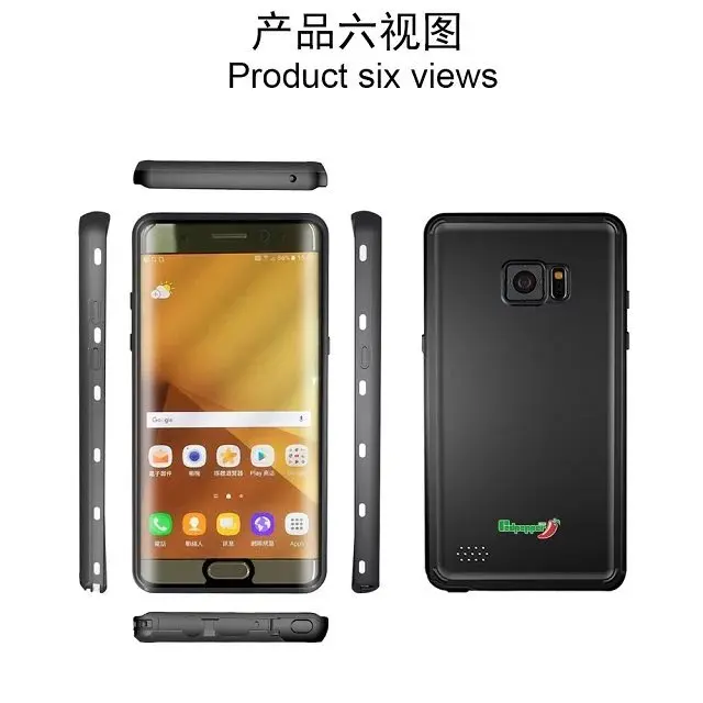 50pcs/lot redpepper case for samsung Galaxy note 7 100% waterproof 7. with red pepper retail package.free shipping DHL |