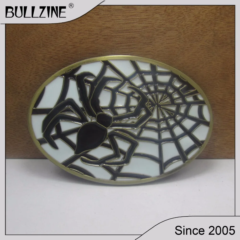 Пряжка ремня Bullzine spider с черным покрытием FP-01862 подходит для ремня шириной 4 см