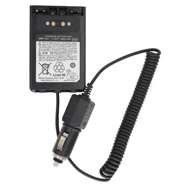 SBR-14LI автомобиля Зарядное устройство Батарея Элиминатор DC12V для VX-8R VX-8DR VX-8GR FT-1DR FT1XD