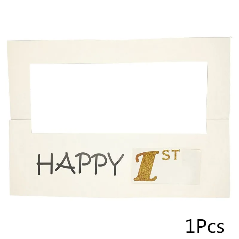 1Pcs Chicinlife 1 компл. Розовый номер один высокий стул баннер для вечеринки в честь Дня Рождения ребенок душ девочка 1-й День Рождения овсянка гирлянда для украшения поставки - Цвет: 1Pcs