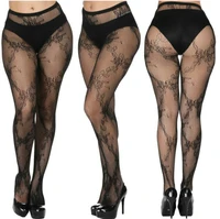 shengrenmei 2019 black nylons pantyhose fishnets flower pattern female hosiery women elastic sexy tights