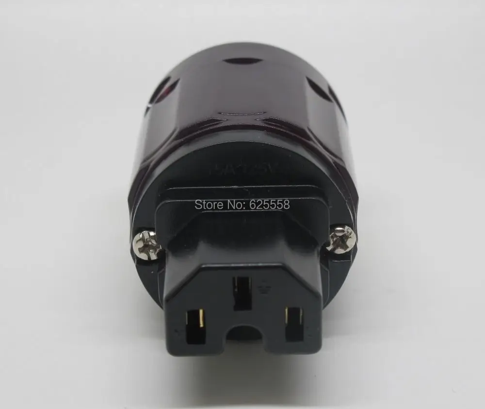 Новая позолоченная стандартная штепсельная вилка IEC для аудио разъема |