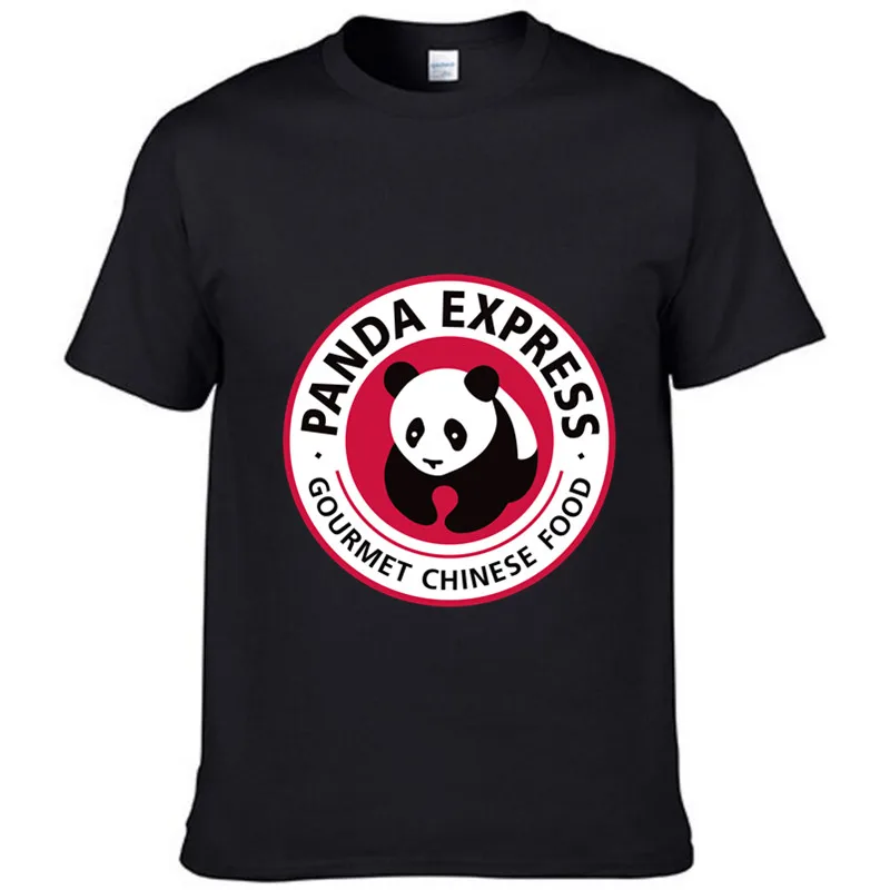 Бесплатная Доставка 100% Cutton Панда-Экспресс Мужская Повседневная 2017 Новый