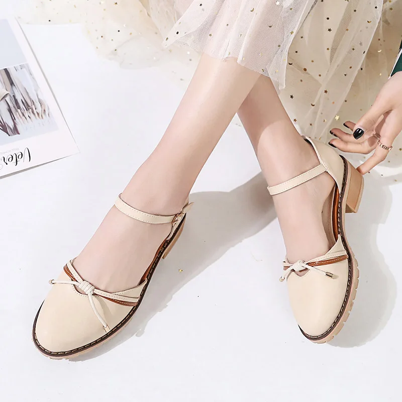 Новые летние модные женские туфли-лодочки туфли на низком каблуке для работы