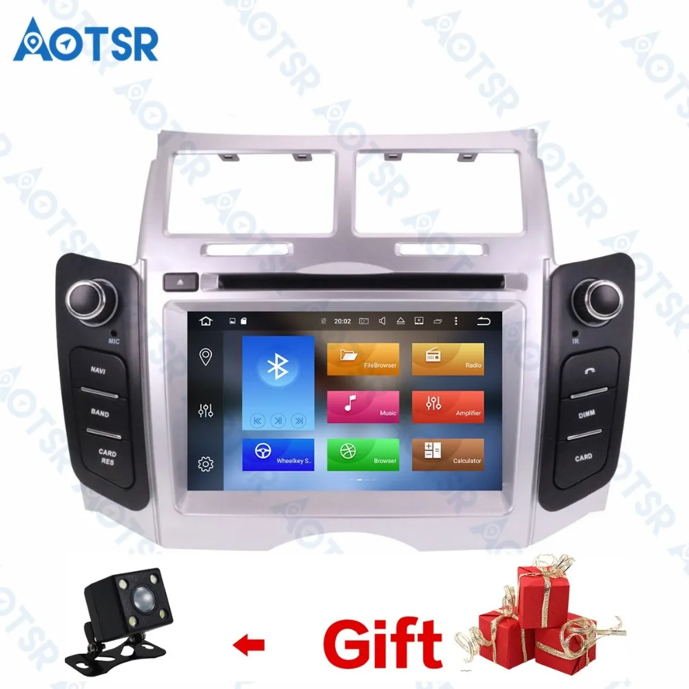Автомагнитола на Android 8 1 4 ядра ОЗУ 2 Гб ПЗУ 16 ГБ стерео экран радио для Toyota Yaris 2005 2011