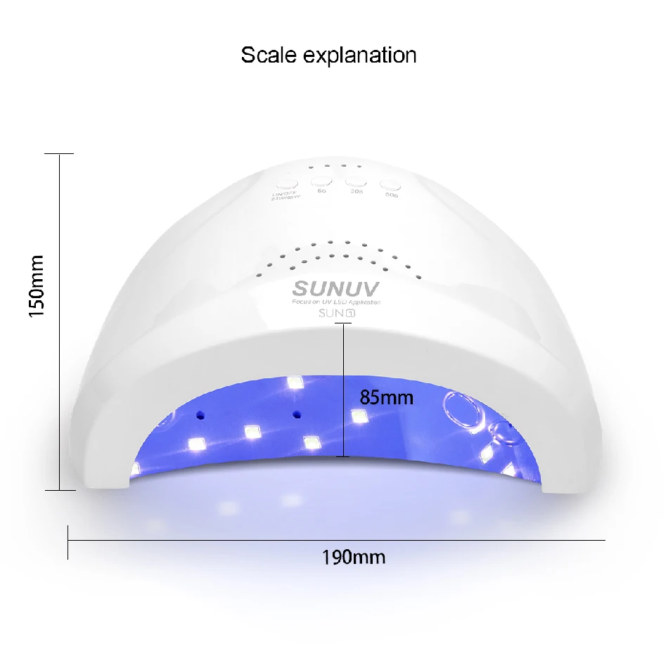 SUNUV Sunone УФ-лампа для ногтей led лампа для сушки гель лака 24 Вт/48 Вт сушилка ногтей для УФ-светодиодный гель-машинка отверждения всех гель-лаков лак гель uv led лампа инфракрасный датчик для маникюра и педикюра
