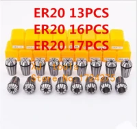 free freight er20 13pcs clamp set 1 mm to 13 mm range for milling cnc engraving machine tool motor axis