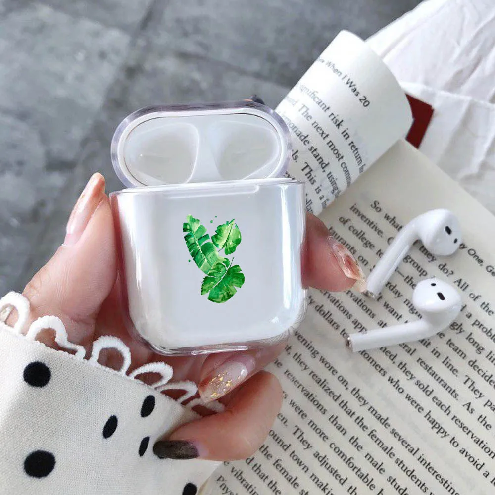 

LAUGH LIFE Transparent Luxury Earphone Case For Airpods Case Hard Earphone Protective Cover For Airpods Accessories Charging Box