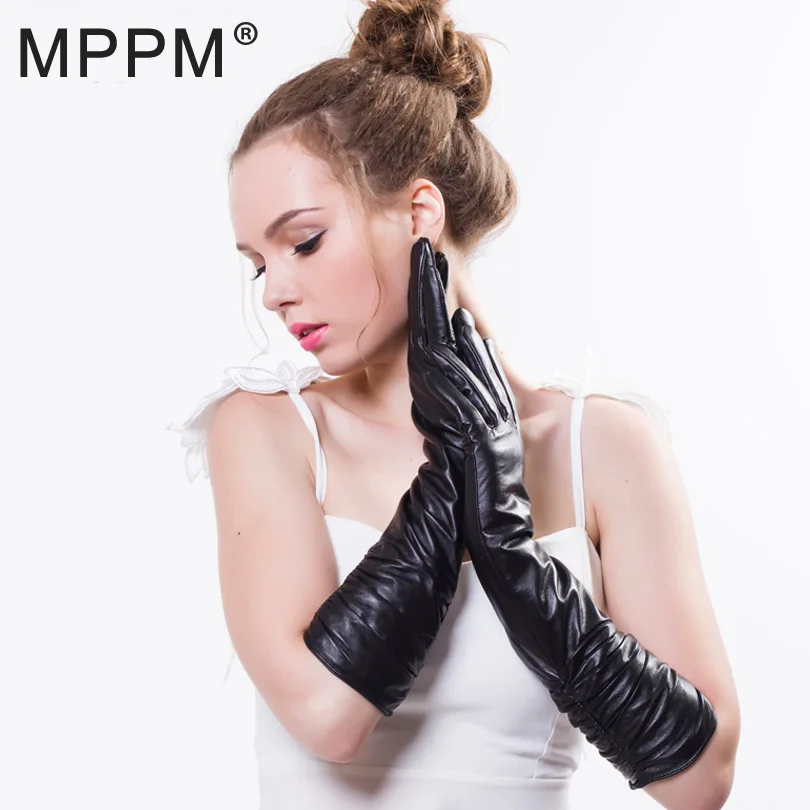 Перчатки MPPM из натуральной овечьей кожи женские кожаные перчатки высокого